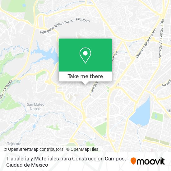 Mapa de Tlapaleria y Materiales para Construccion Campos