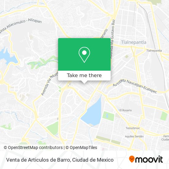 Venta de Articulos de Barro map