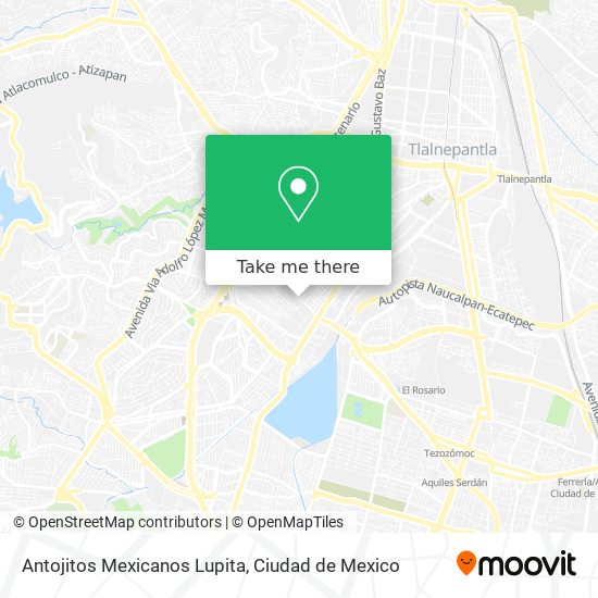 Antojitos Mexicanos Lupita map