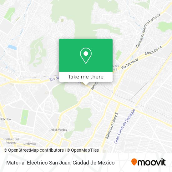 Mapa de Material Electrico San Juan