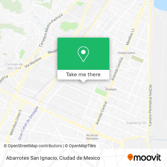 Mapa de Abarrotes San Ignacio