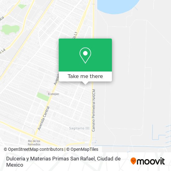 Mapa de Dulceria y Materias Primas San Rafael