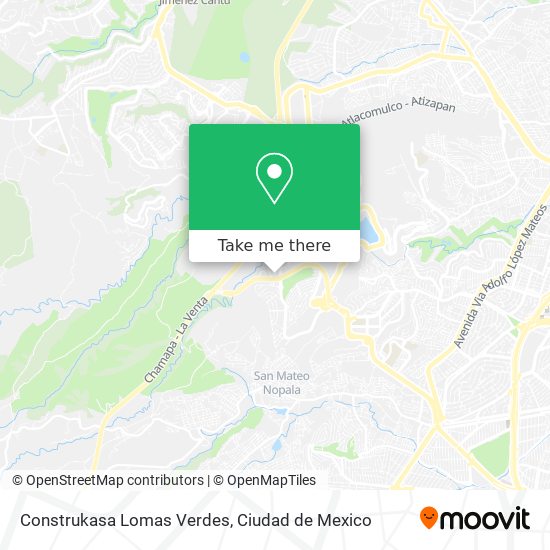 Construkasa Lomas Verdes map