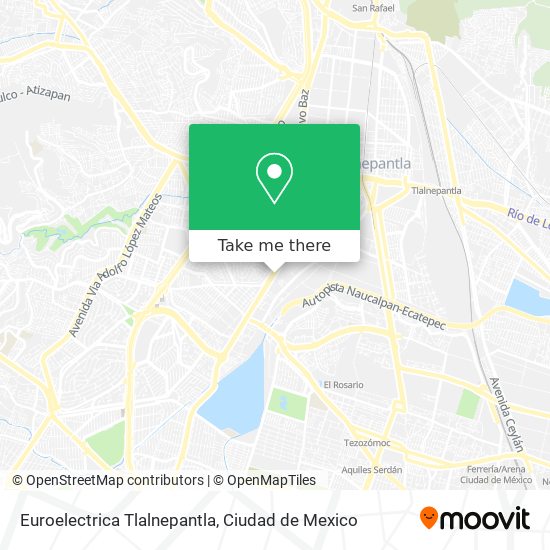 Mapa de Euroelectrica Tlalnepantla