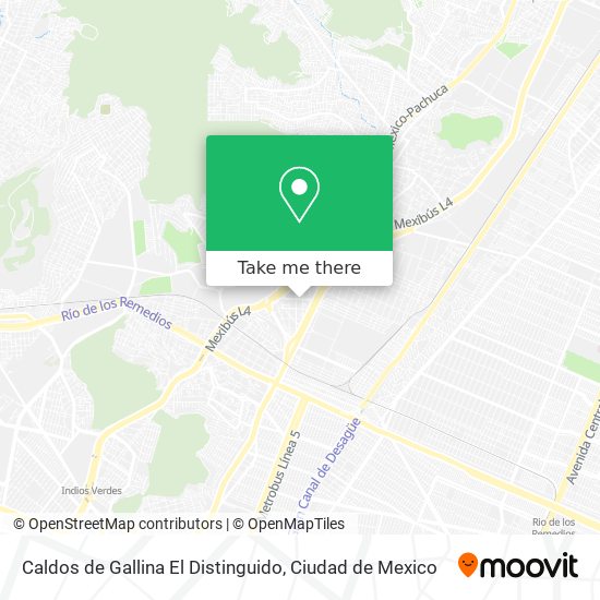 Mapa de Caldos de Gallina El Distinguido