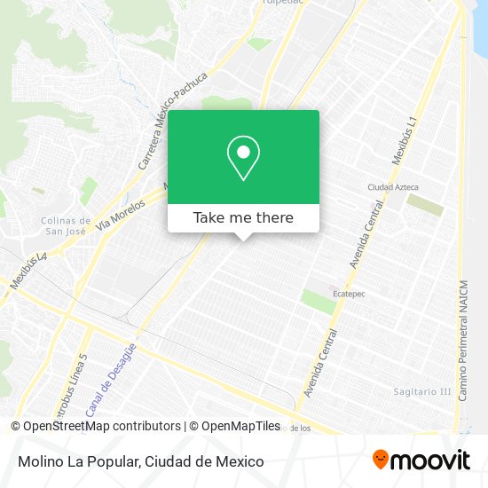 Molino La Popular map