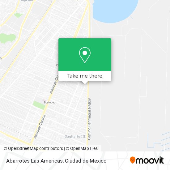 Abarrotes Las Americas map