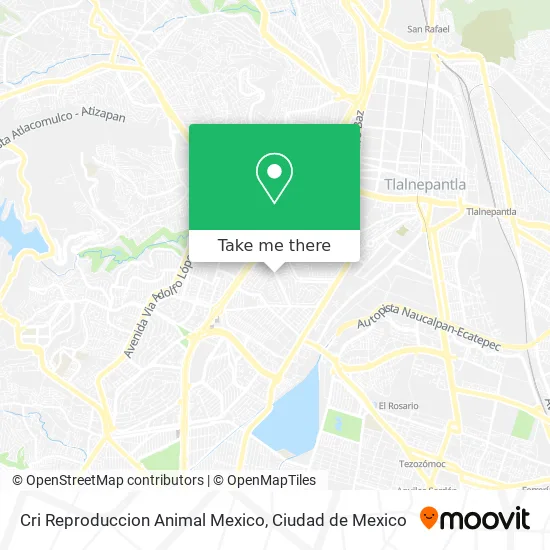 Mapa de Cri Reproduccion Animal Mexico