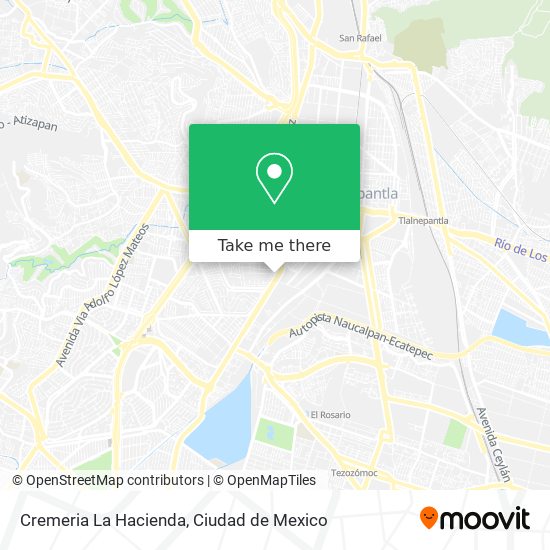 How to get to Cremeria La Hacienda in Atizapán De Zaragoza by Bus or Metro?