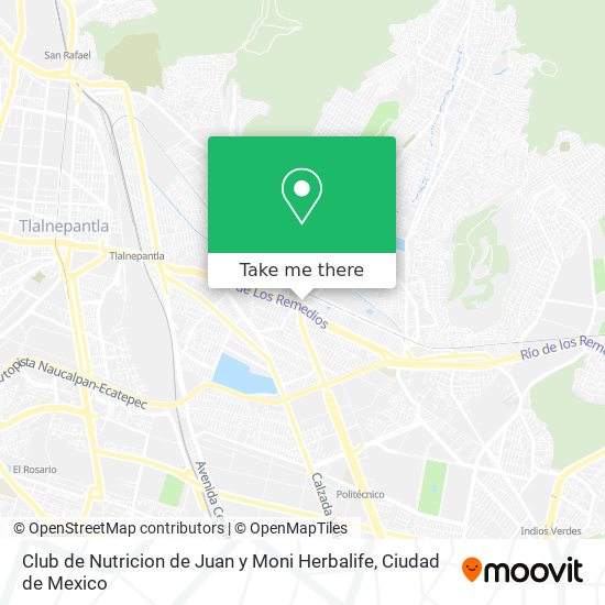 Mapa de Club de Nutricion de Juan y Moni Herbalife