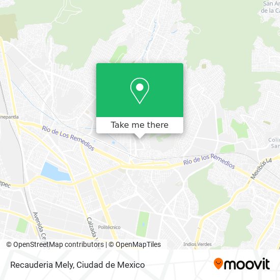 Recauderia Mely map