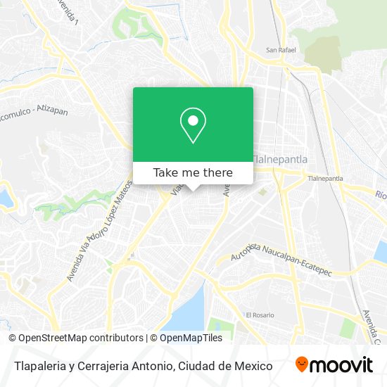 Mapa de Tlapaleria y Cerrajeria Antonio
