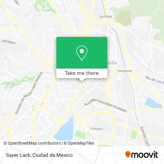 Sayer Lack map