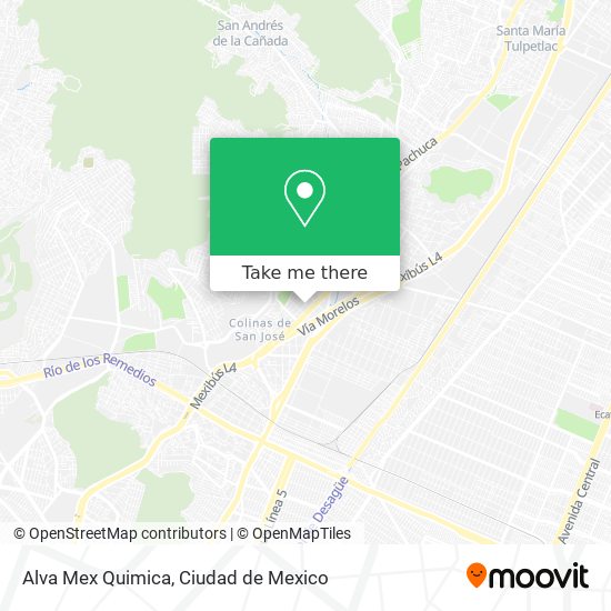 Alva Mex Quimica map