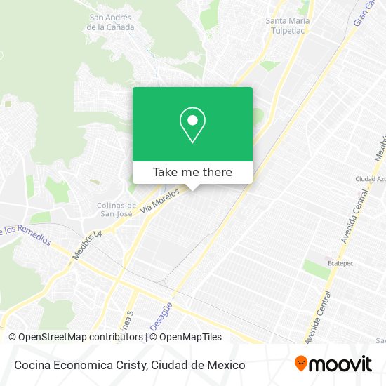 How to get to Cocina Economica Cristy in Coacalco De Berriozábal by Bus or  Metro?