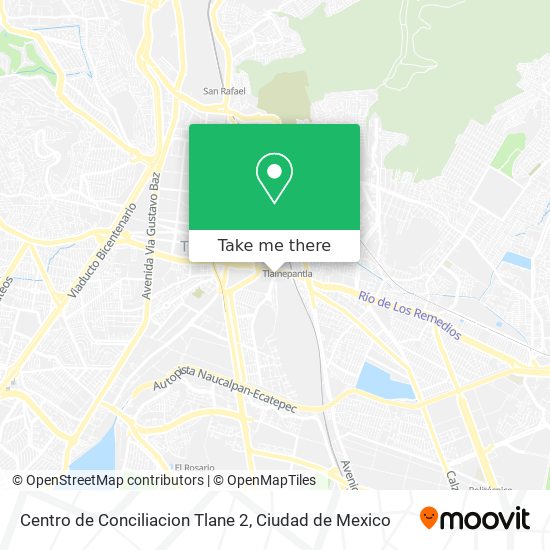 Mapa de Centro de Conciliacion Tlane 2