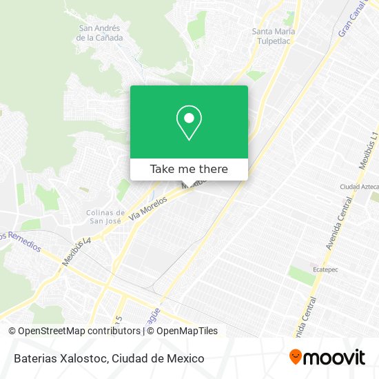 Baterias Xalostoc map
