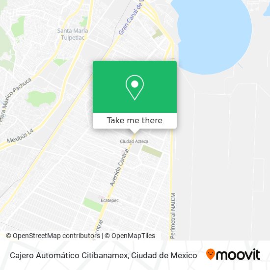 Mapa de Cajero Automático Citibanamex