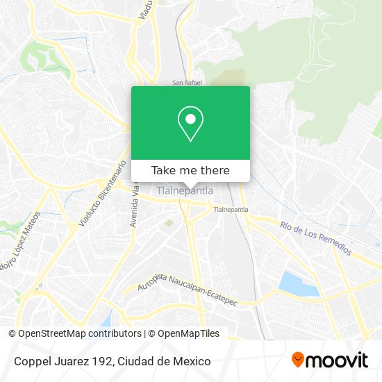 Coppel Juarez 192 map