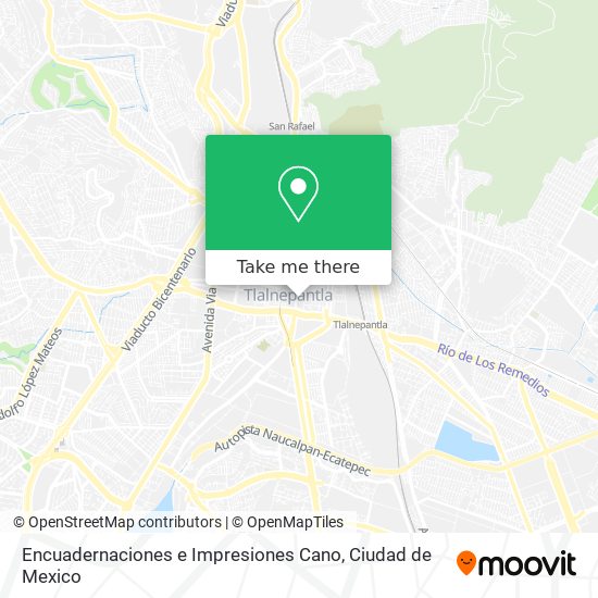 Mapa de Encuadernaciones e Impresiones Cano