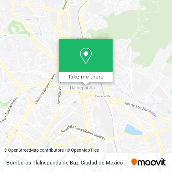 Bomberos Tlalnepantla de Baz map