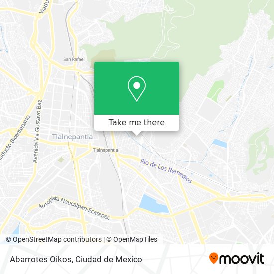 Abarrotes Oikos map