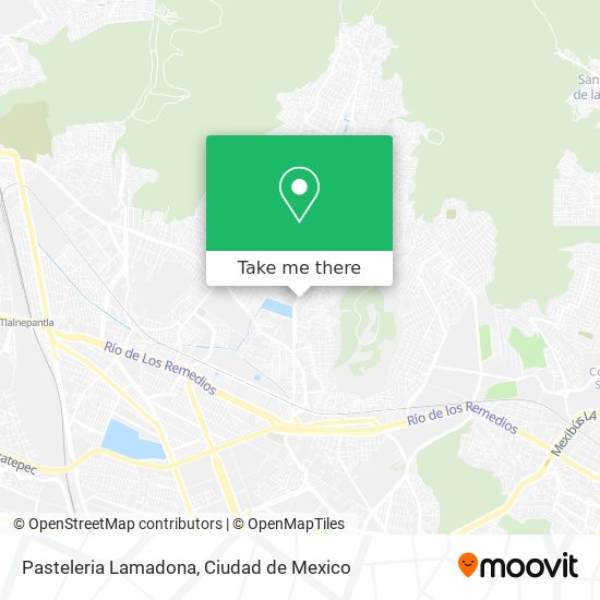 Pasteleria Lamadona map
