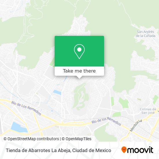 Mapa de Tienda de Abarrotes La Abeja