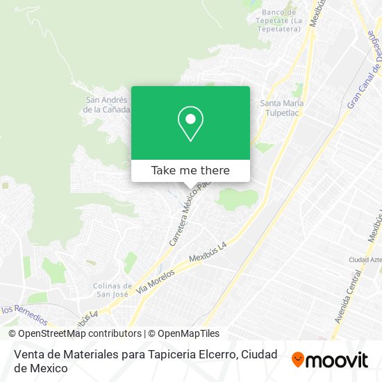 Mapa de Venta de Materiales para Tapiceria Elcerro