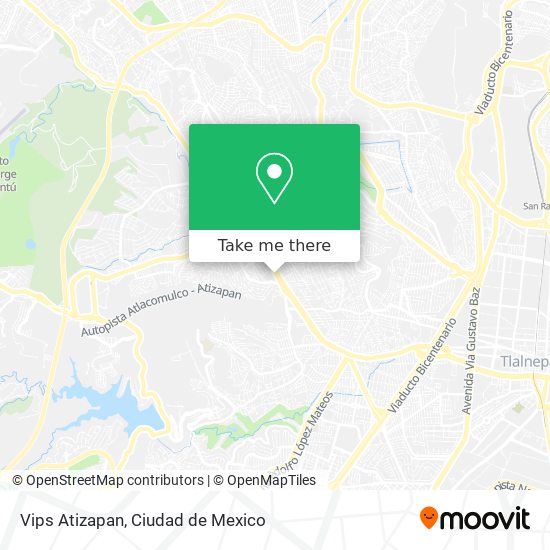 How to get to Vips Atizapan in Nicolás Romero by Bus?