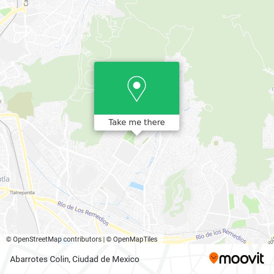 Abarrotes Colin map