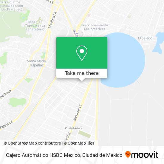 Mapa de Cajero Automático HSBC Mexico