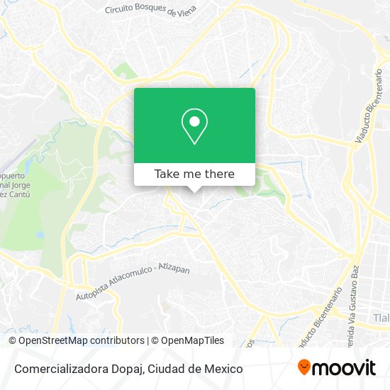 Comercializadora Dopaj map