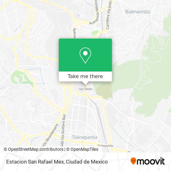 Mapa de Estacion San Rafael Mex