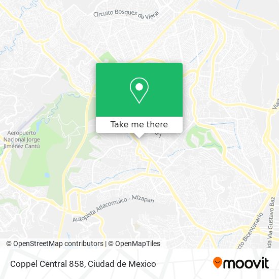 Coppel Central 858 map