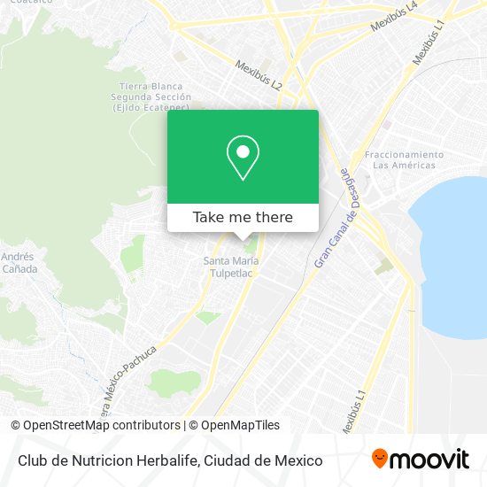Mapa de Club de Nutricion Herbalife
