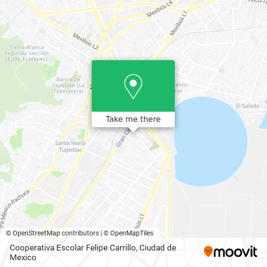Mapa de Cooperativa Escolar Felipe Carrillo
