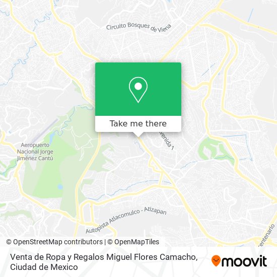 Venta de Ropa y Regalos Miguel Flores Camacho map