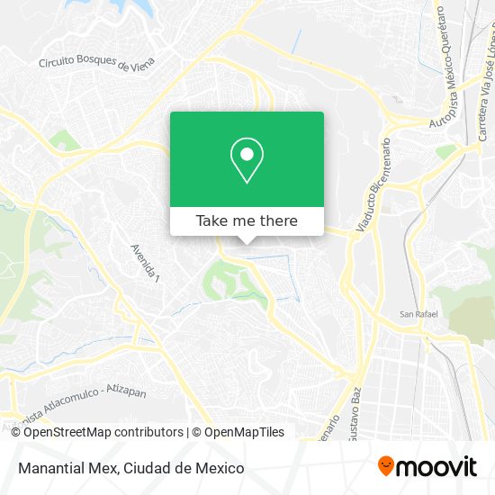 Manantial Mex map