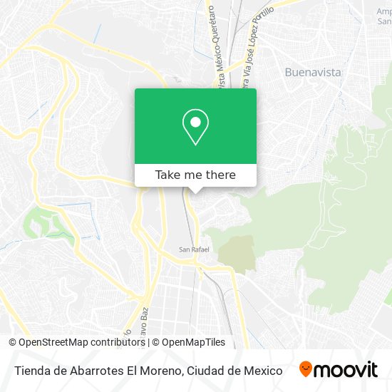 Mapa de Tienda de Abarrotes El Moreno