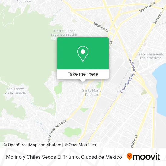 Molino y Chiles Secos El Triunfo map
