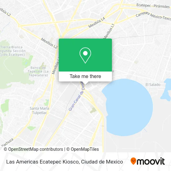 Mapa de Las Americas Ecatepec Kiosco