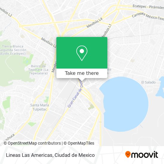 Lineas Las Americas map