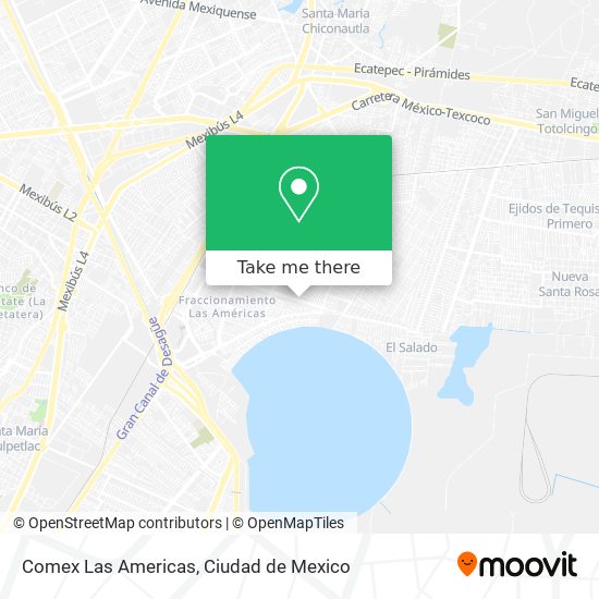 Comex Las Americas map