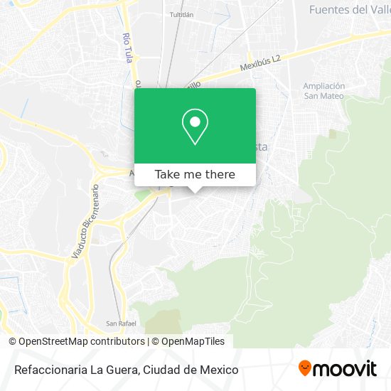 Refaccionaria La Guera map