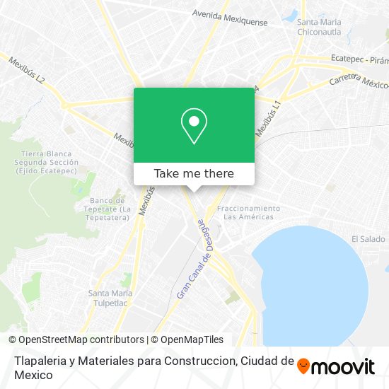 Mapa de Tlapaleria y Materiales para Construccion