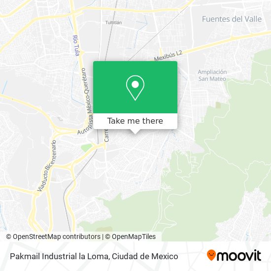 How to get to Pakmail Industrial la Loma in Cuautitlán Izcalli by Bus or  Train?