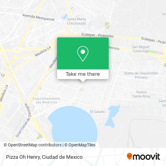 Pizza Oh Henry map