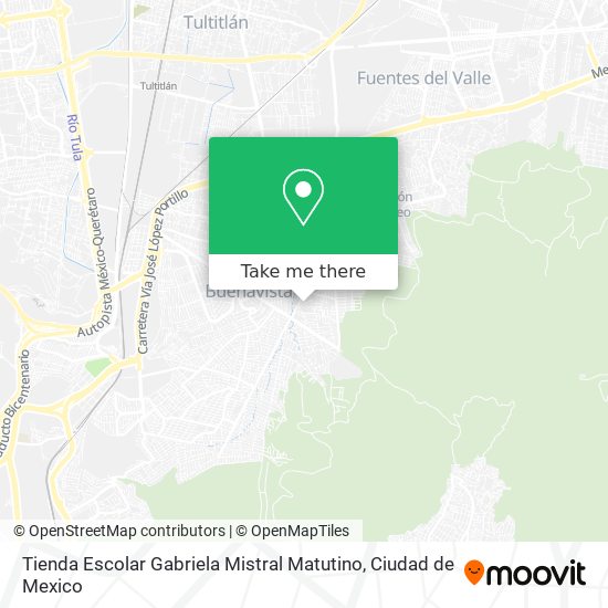 Mapa de Tienda Escolar Gabriela Mistral Matutino