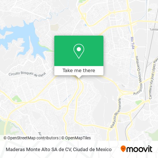 Mapa de Maderas Monte Alto SA de CV